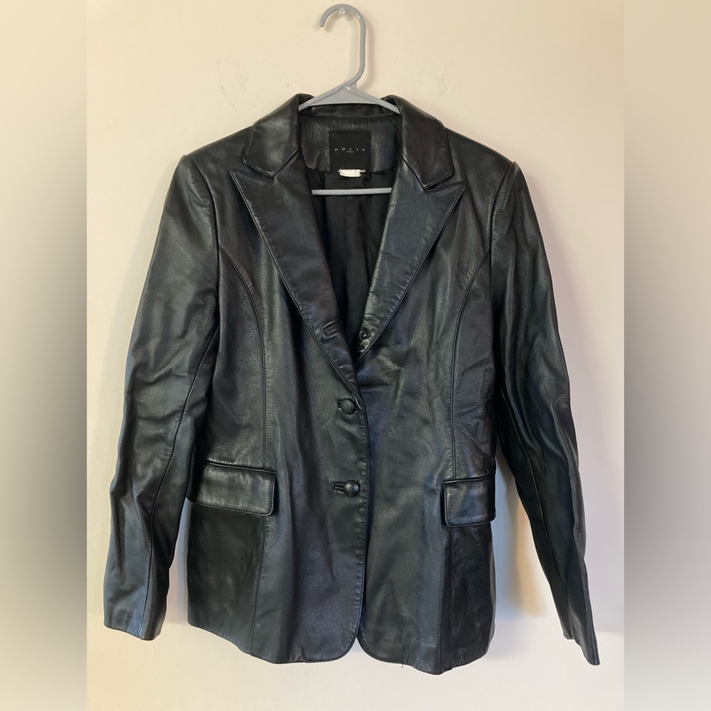 Moving Sale! NOVIA Italian Leather Jacket